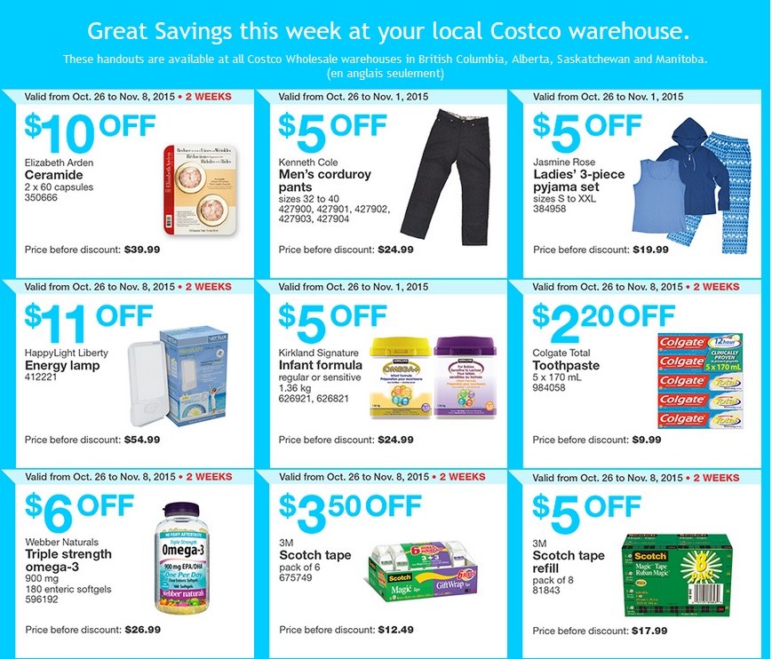 Canada West: Costco Sales Items for Oct 26 - Nov 1 - Costco West Fan Blog