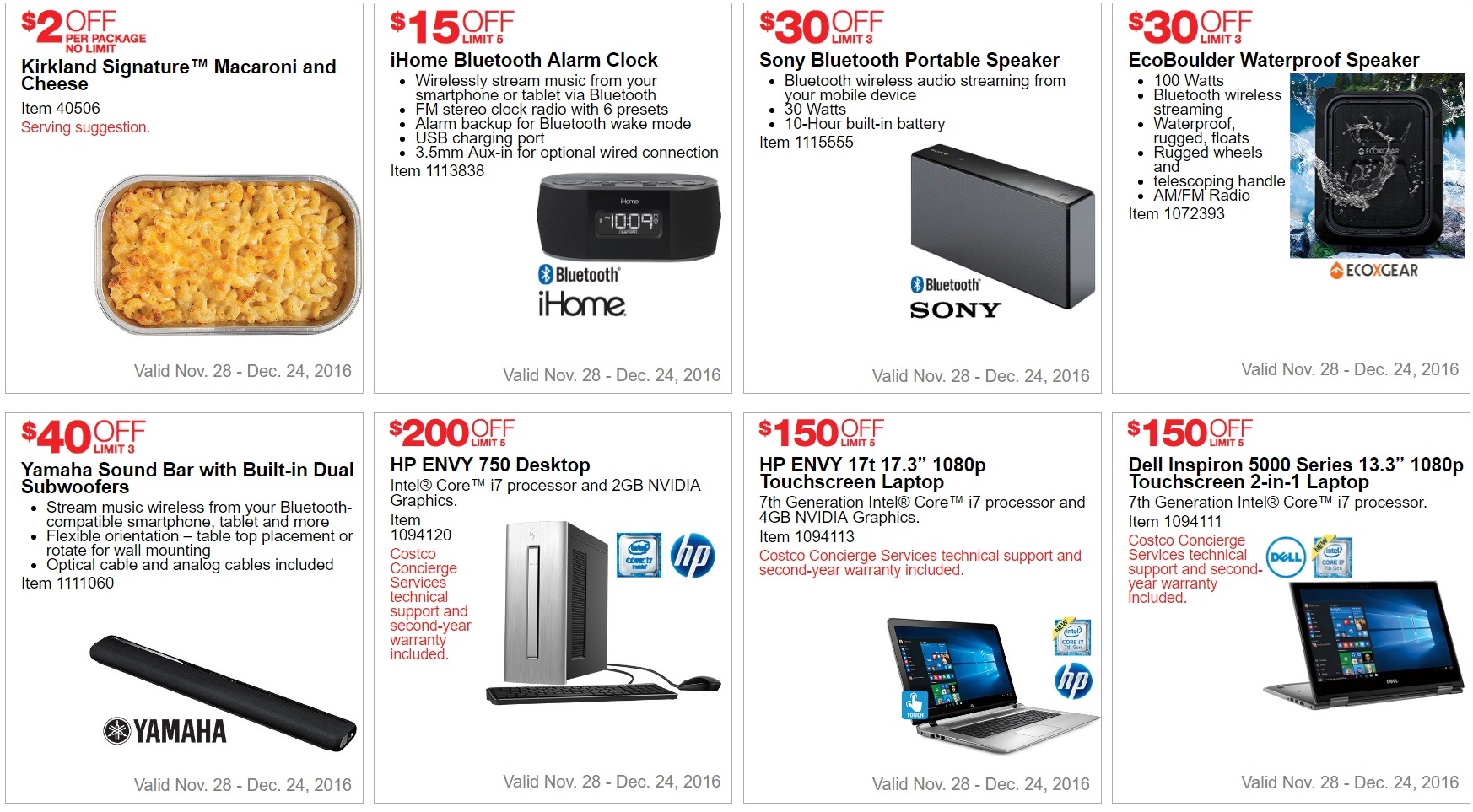 USA Costco Sales Items November 27 December 24 Costco West Fan Blog