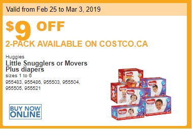 Costco best sale huggies coupon