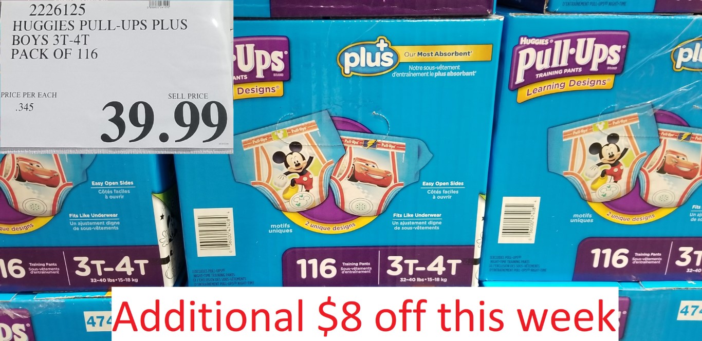 Preview: Huggies Pull Up Training Pants On Sale This Week - Costco West Fan  Blog
