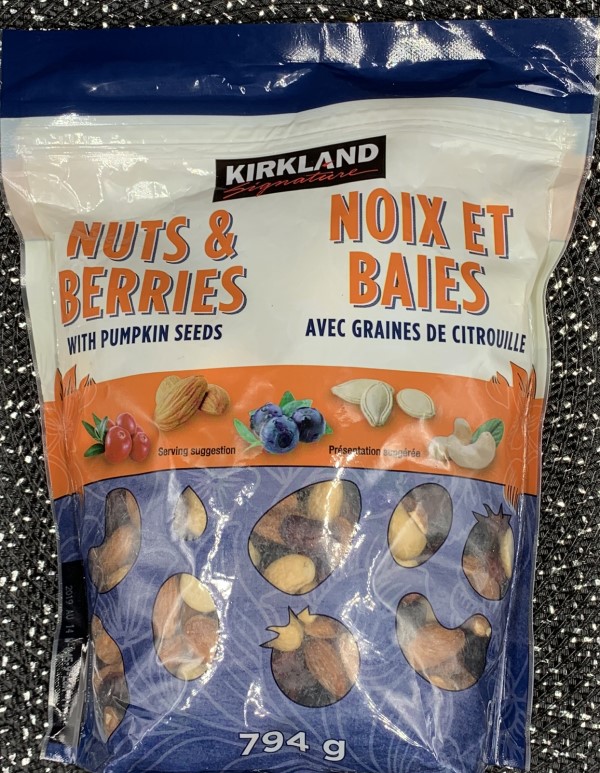 Kirkland Signature (Costco) Nut Bar Almonds, Cashews and Walnuts