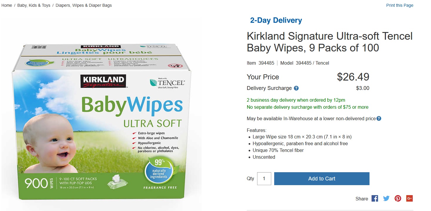 baby wipes on sale this week