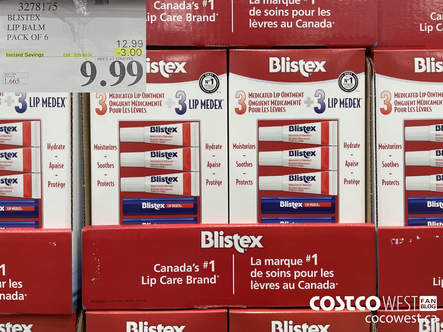 3278175 BLISTEX LIP BALM PACK OF 6 ($3.00 INSTANT SAVINGS EXPIRES ON 2021-10-24) $9.99