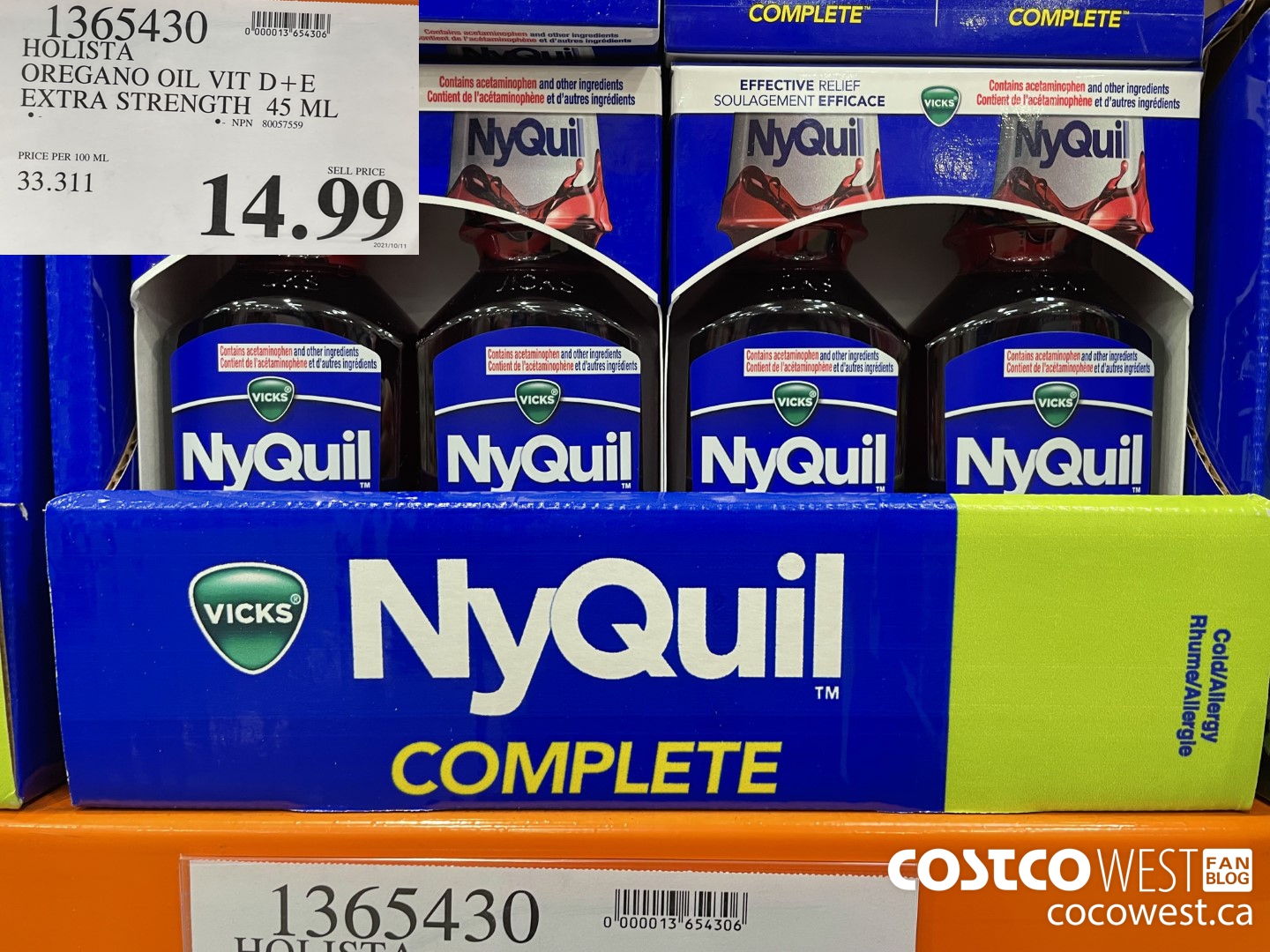 1365430 HOLISTA OREGANO OIL VIT D+E EXTRA STRENGTH 45 ML $14.99