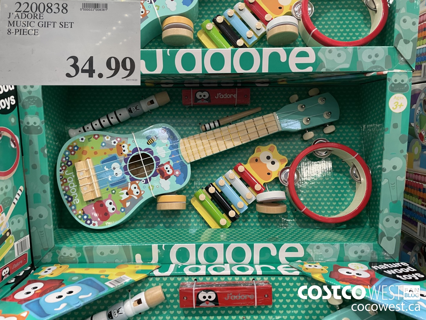 2200838 J'ADORE 8-PIECE WOODEN MUSIC SET  $34.99