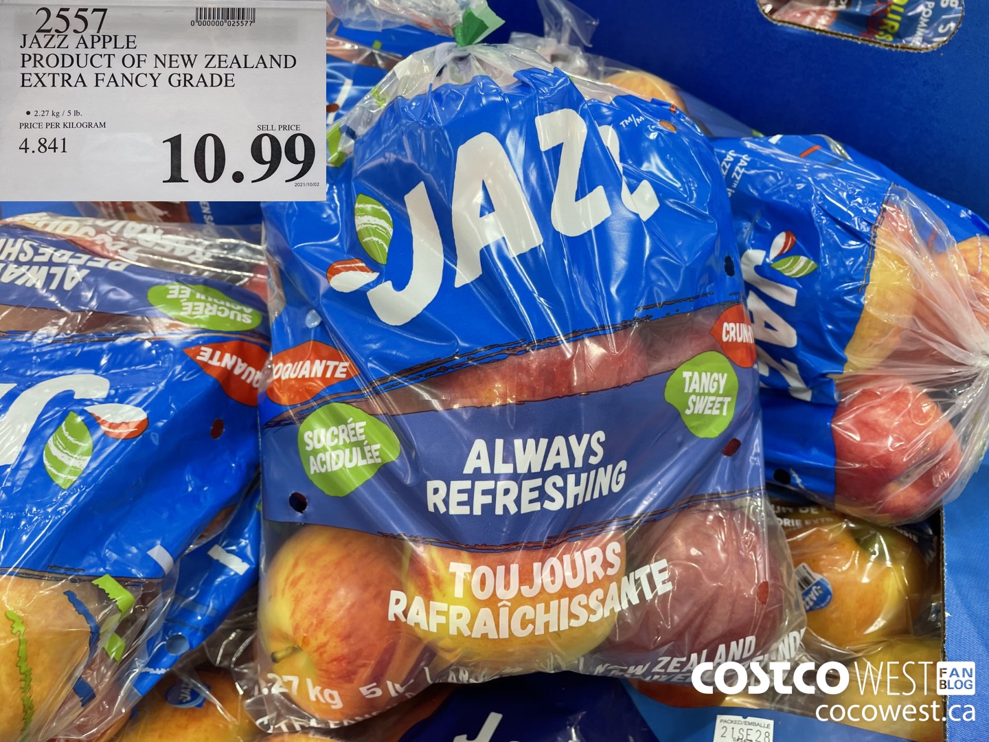 2557 JAZZ APPLE PRODUCT OF NEW ZEALAND EXTRA FANCY GRADE  $10.99