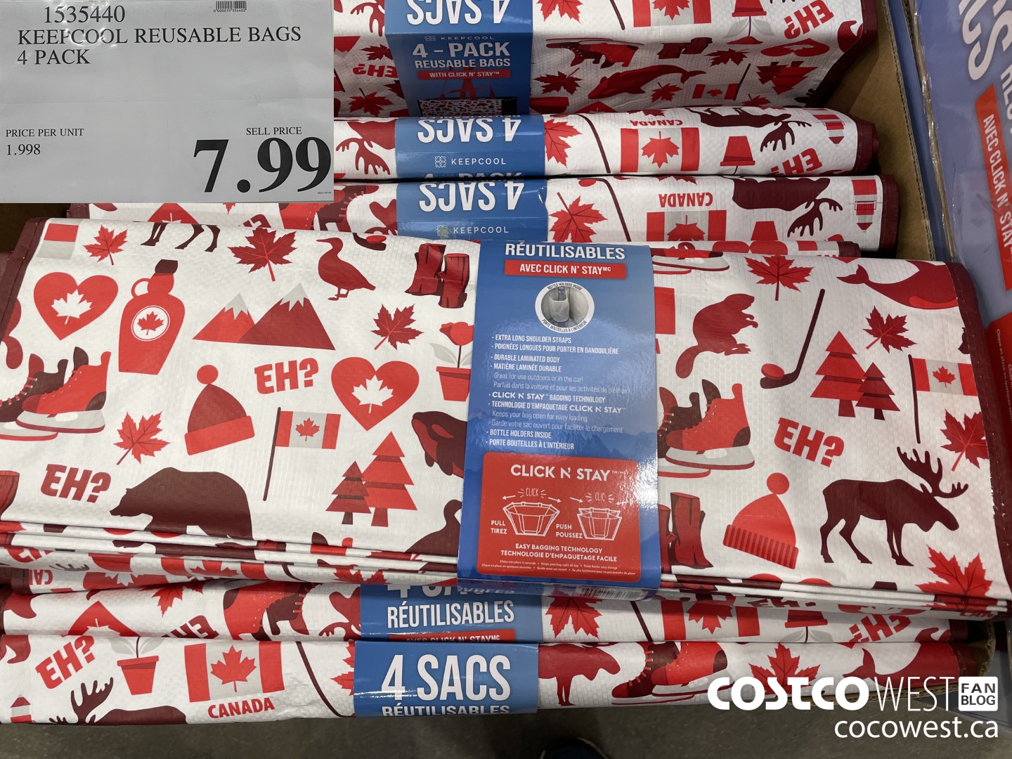 Keep cool reusable bags. Canada version! #costco #costcocanada