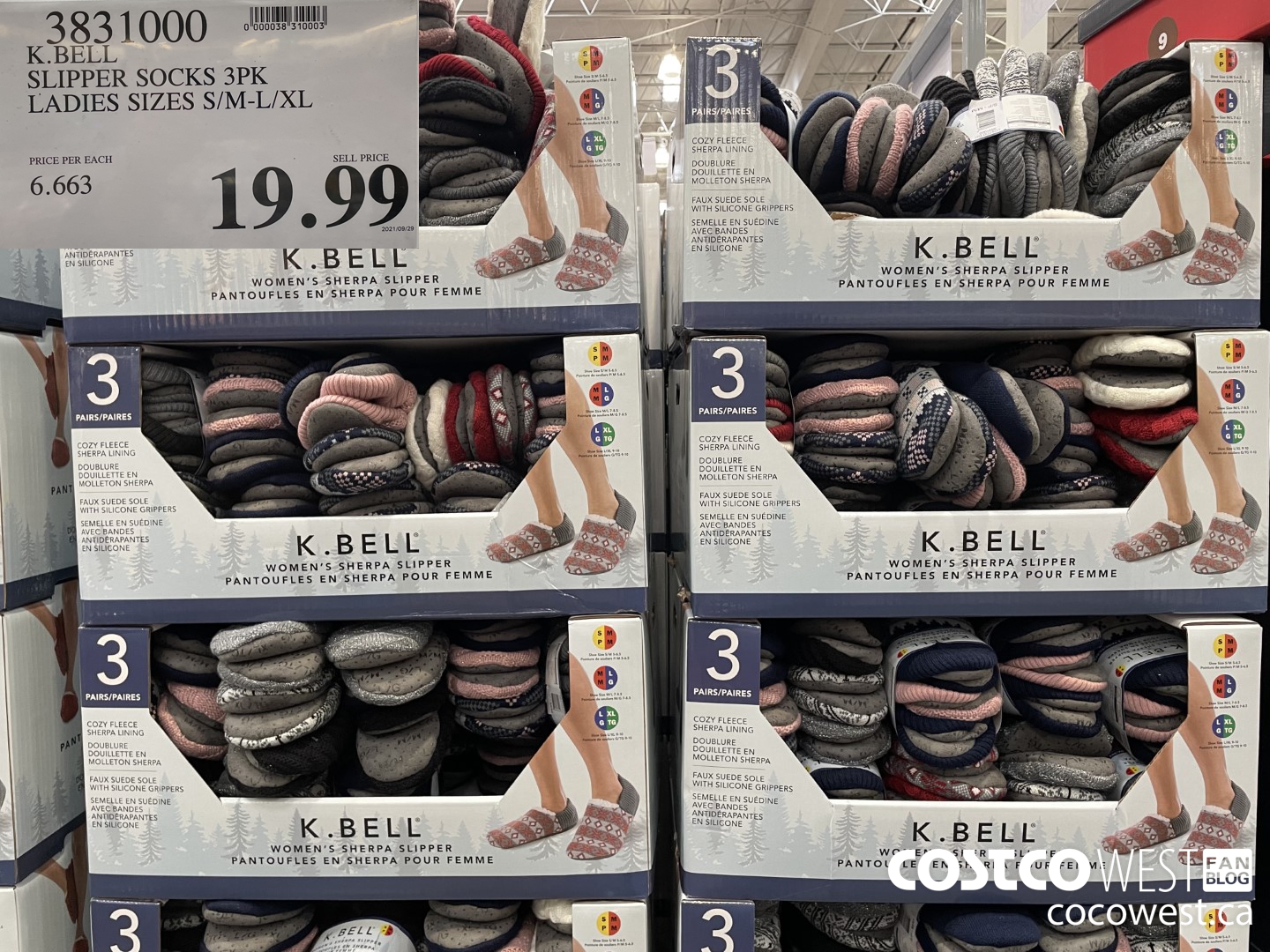 3831000 K BELL SLIPPER SOCKS 3PK LADIES SIZES S M L XL 5 00 INSTANT SAVINGS  EXPIRES ON 2020 12 06 14 99 - Costco East Fan Blog