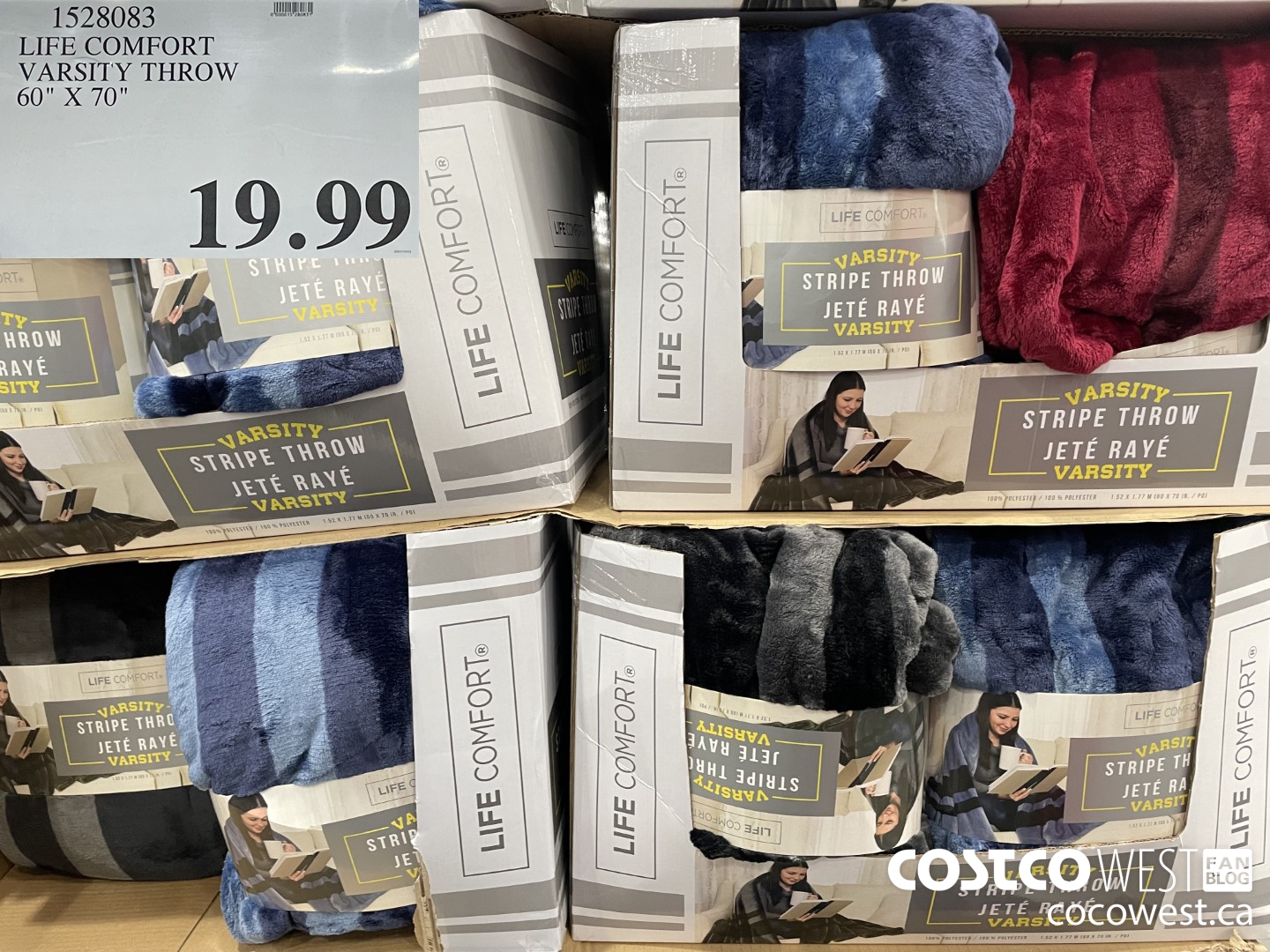 1528083 LIFE COMFORT VARSITY THROW 60