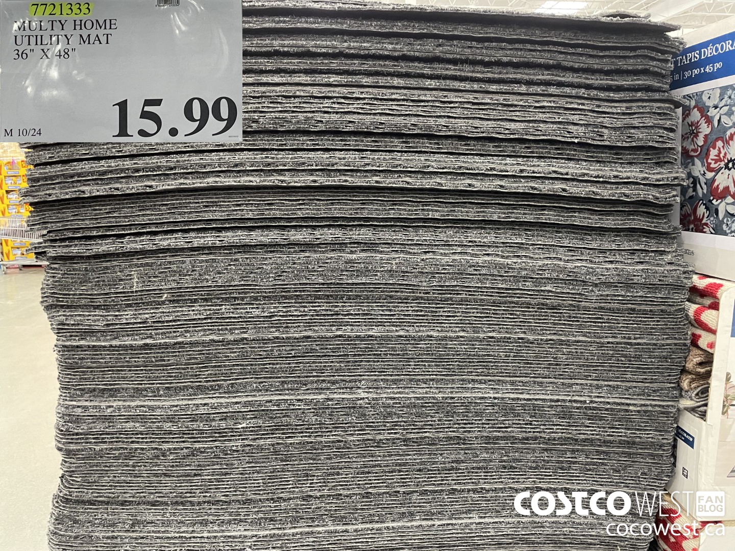 Costco Fall Aisle 2021 Superpost The Entire Bedding And Linen Section   MULTY HOME UTILITY MAT 36 X 48  20211013 73894 