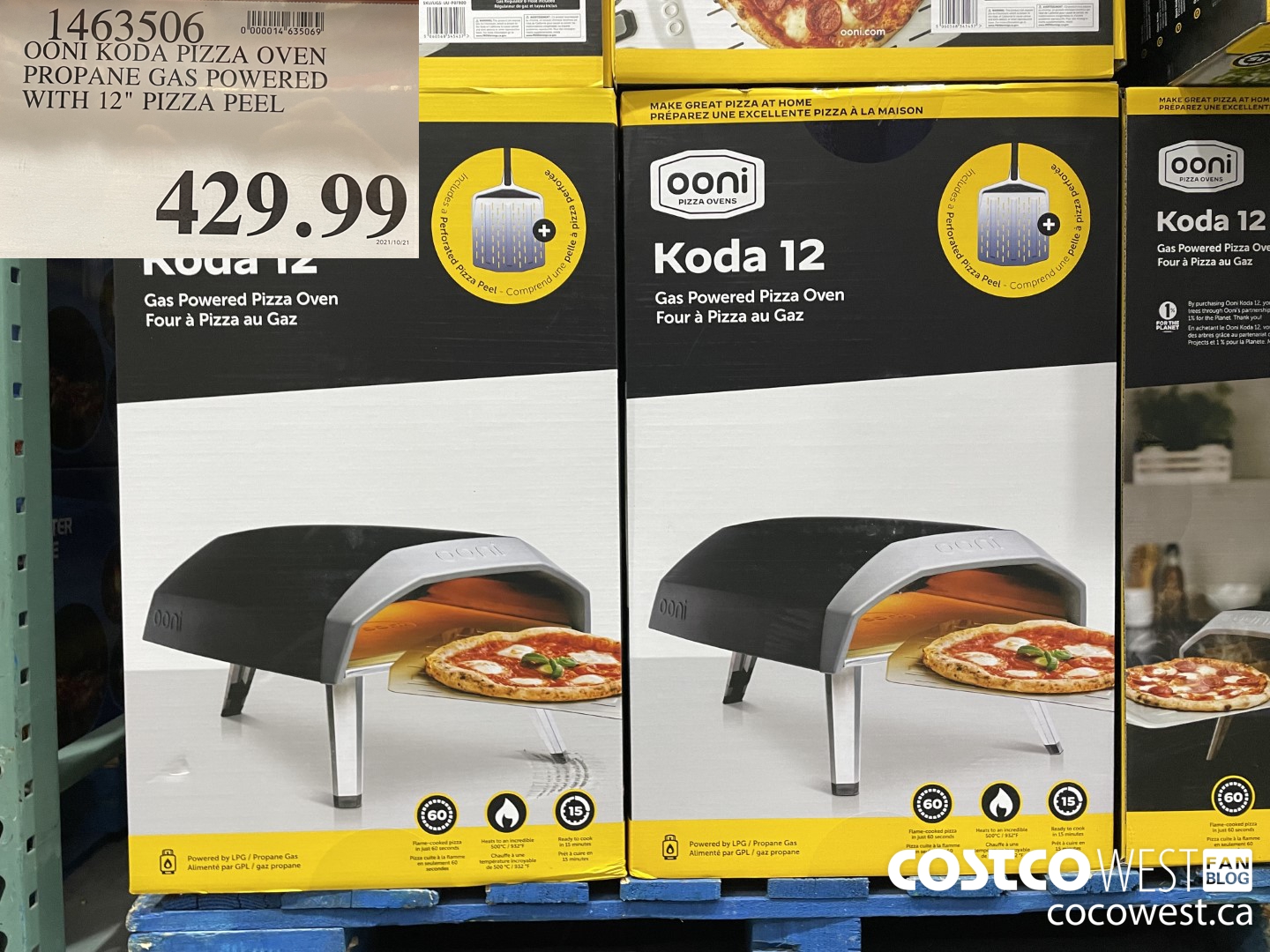 1463506 OONI KODA PIZZA OVEN PROPANE GAS POWERED WITH 12