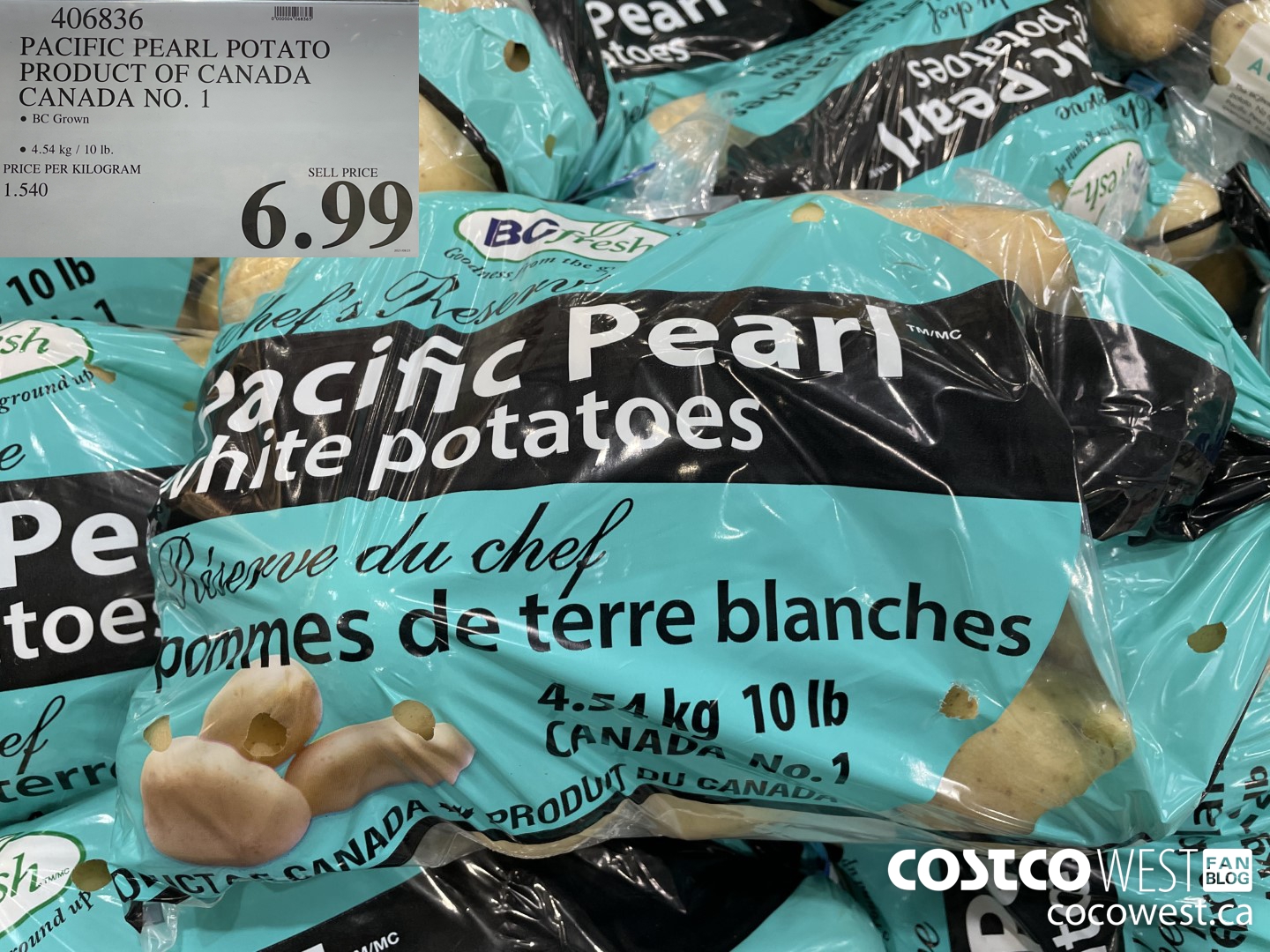 406836 PACIFIC PEARL POTATO PRODUCT OF CANADA CANADA NO. 1 $6.99