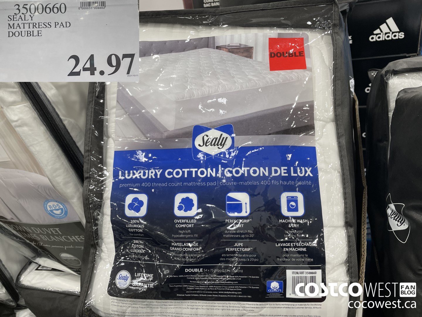 sealy mattress pad costco