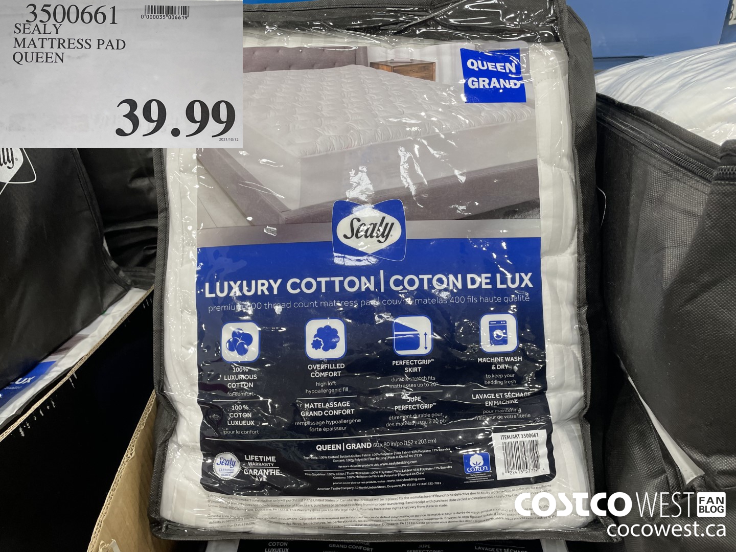 sealy mattress pad costco