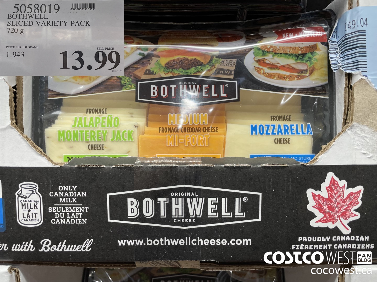 5058019 BOTHWELL SLICED VARIETY PACK 720 g $13.99