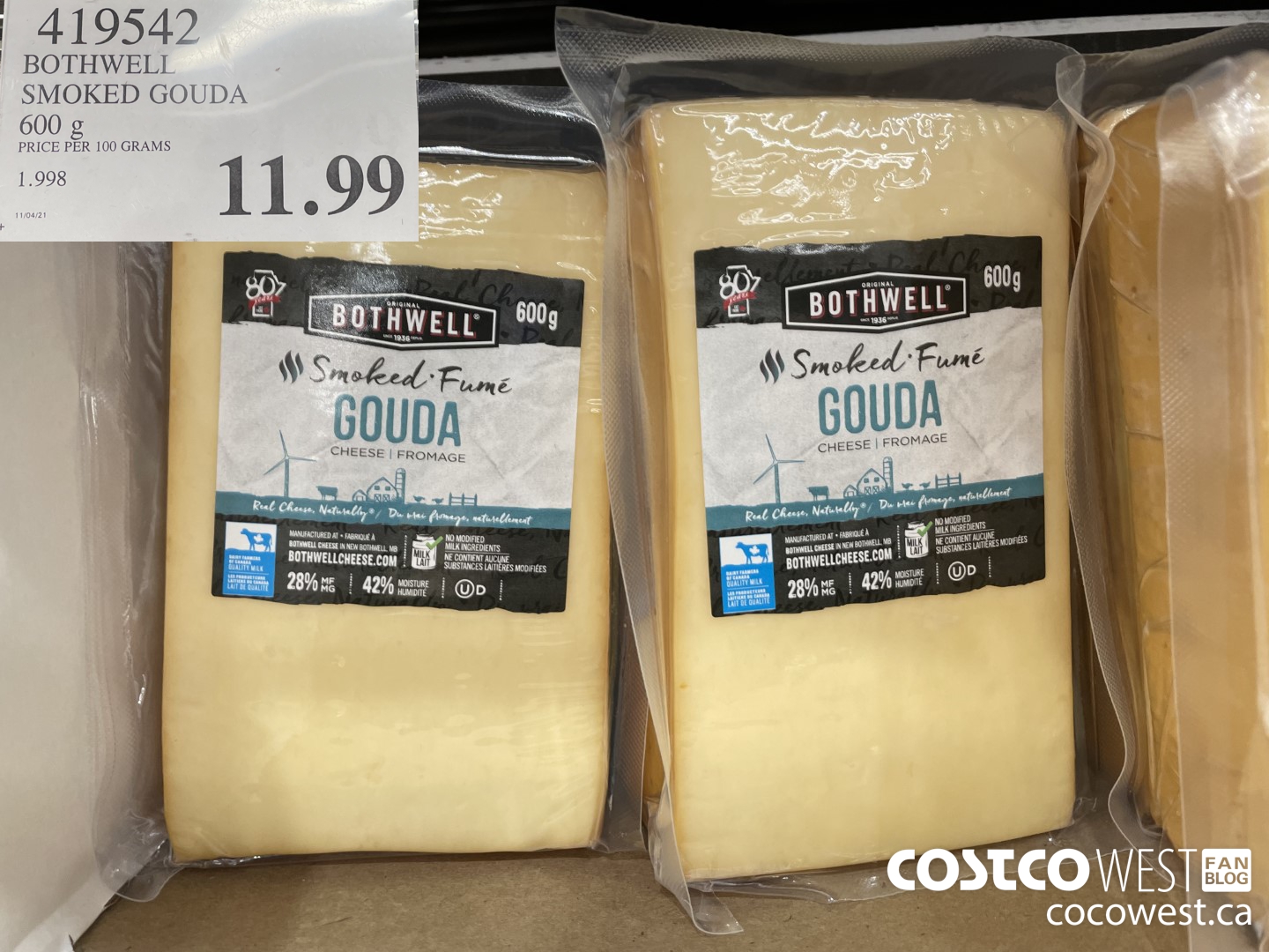 419542 BOTHWELL SMOKED GOUDA 600 g $11.99