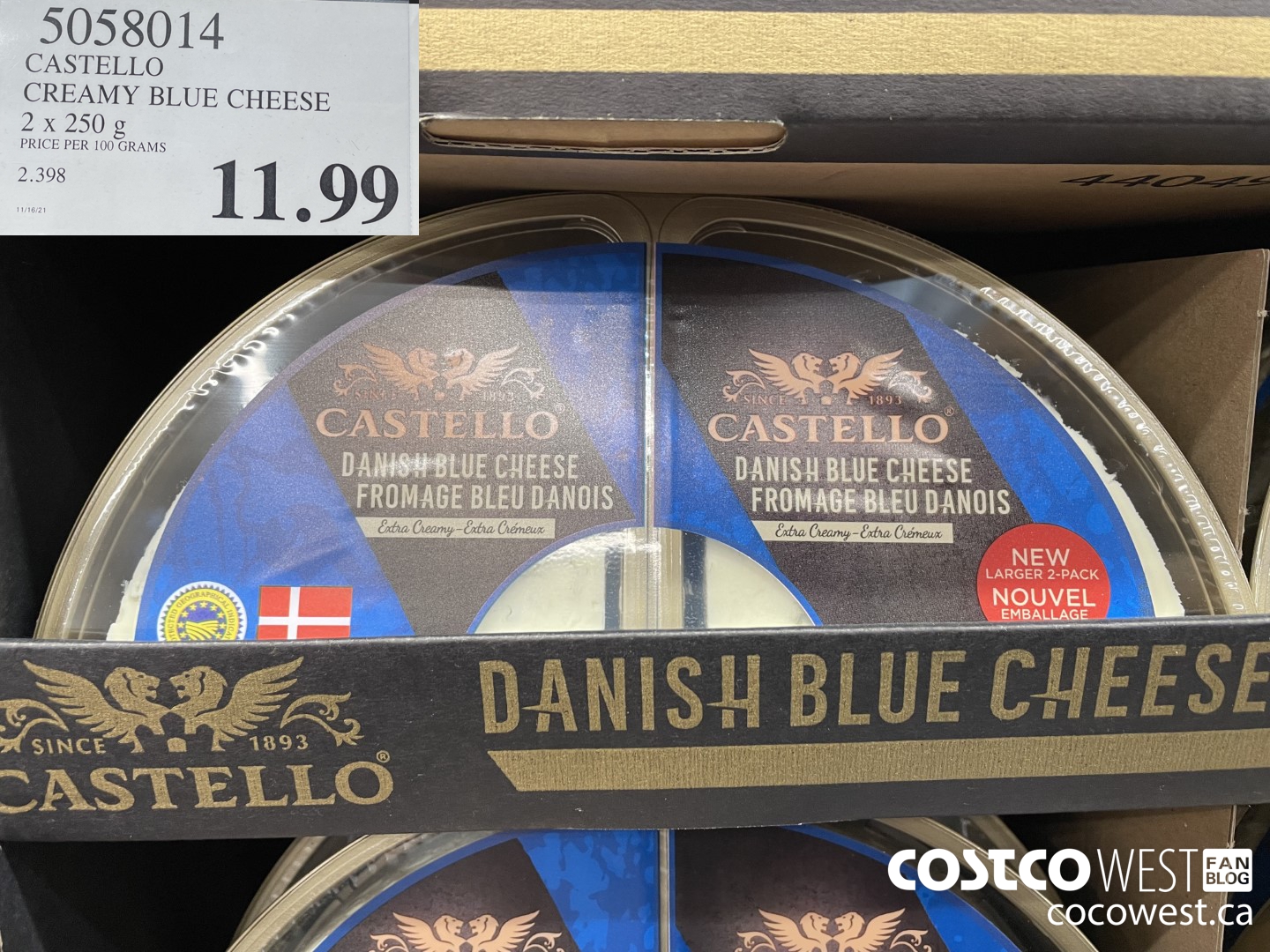 5058014 CASTELLO CREAMY BLUE CHEESE 2 x 250 g $11.99