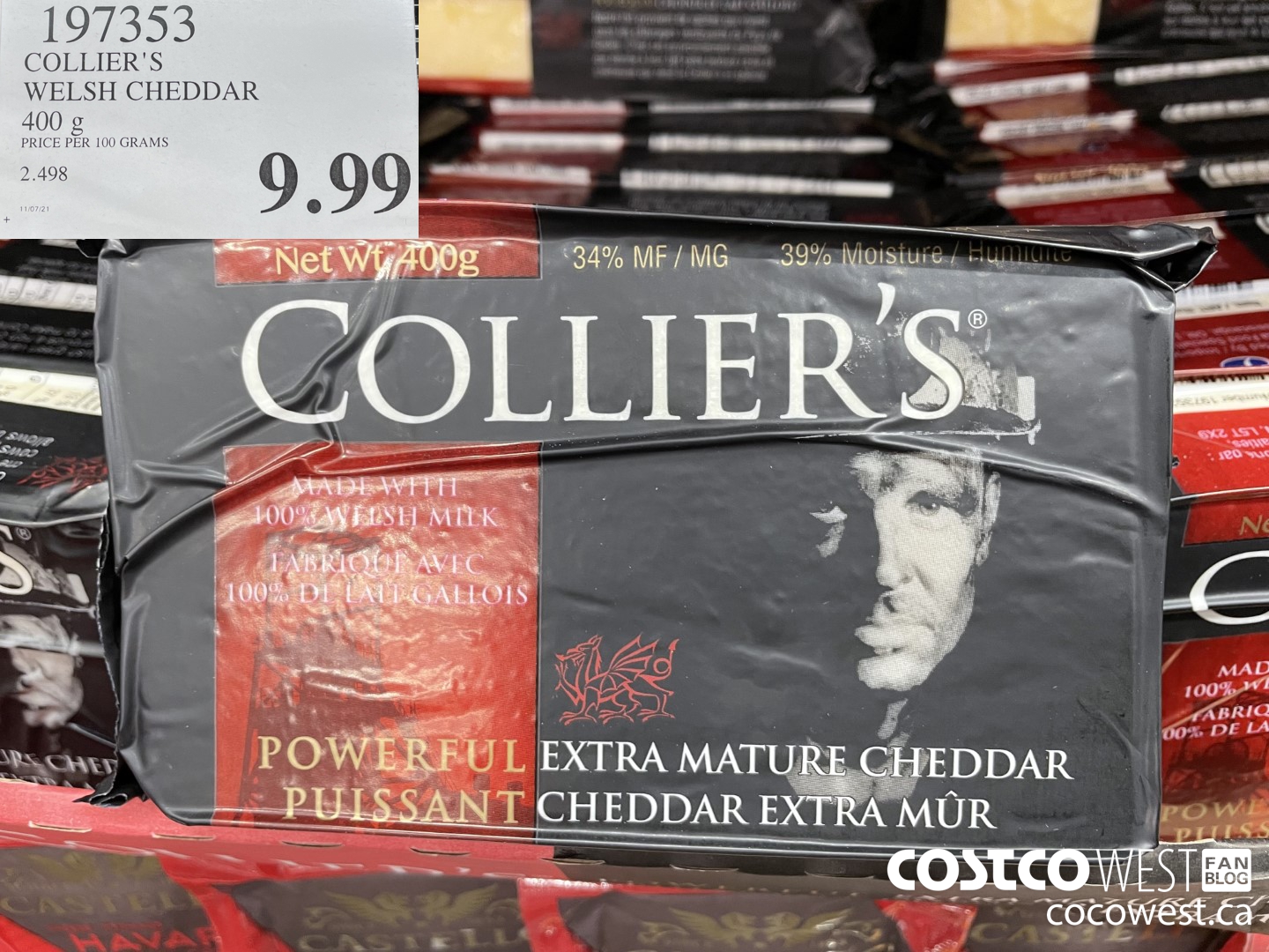197353 COLLIER'S WELSH CHEDDAR 400 g $9.99