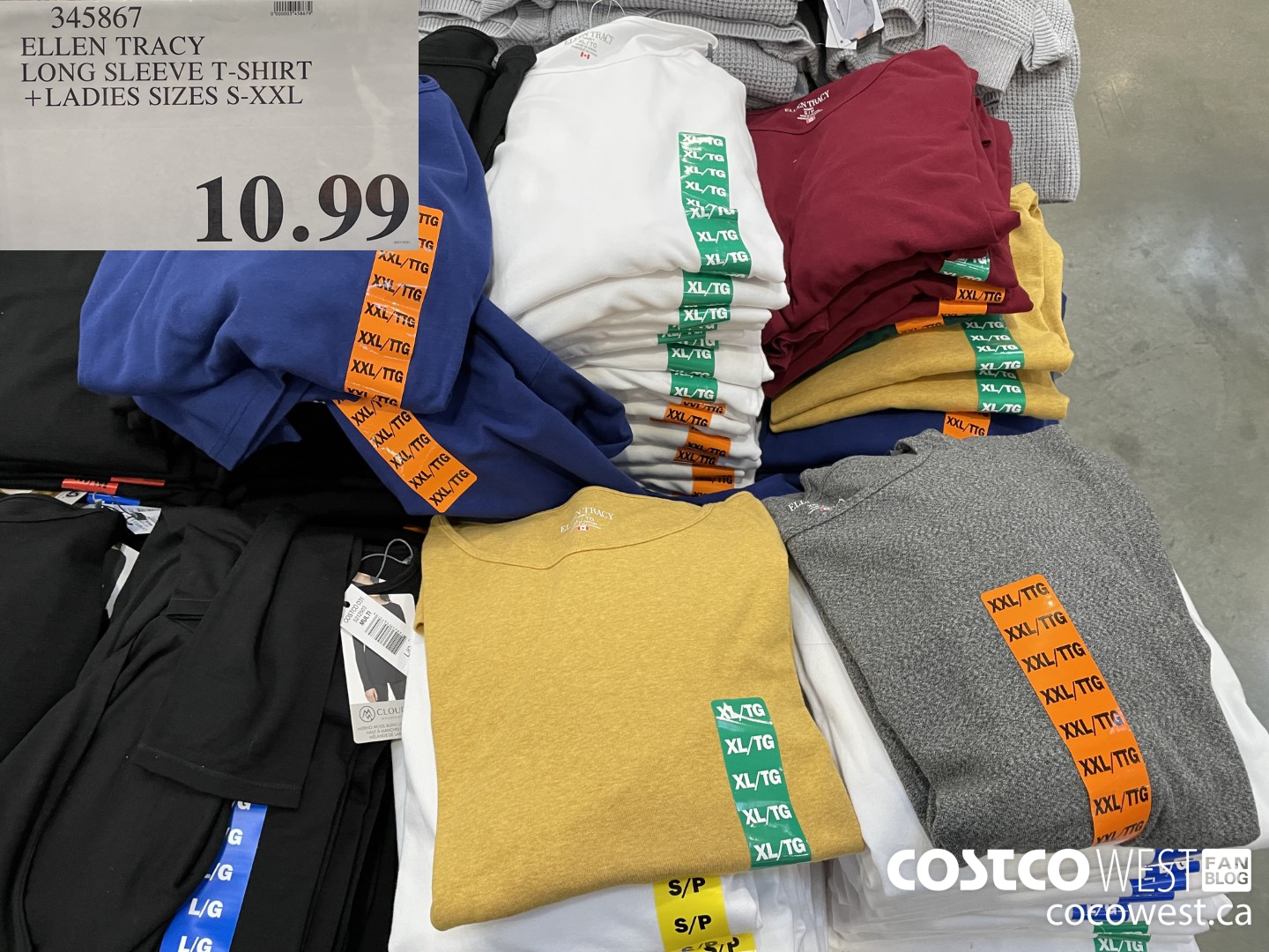 345867 COMPANY ELLEN TRACY LONG SLEEVE T-SHIRT LADIES SIZES S-XXL $10.99