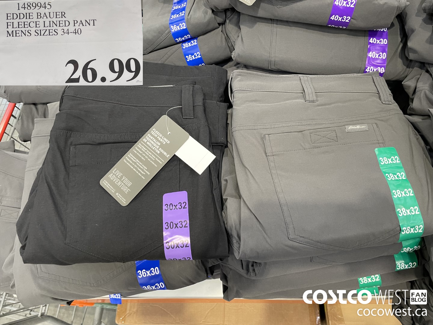 EDDIE BAUER FLEECE LIKED PANTS #costcocouture #costco #eddiebauer