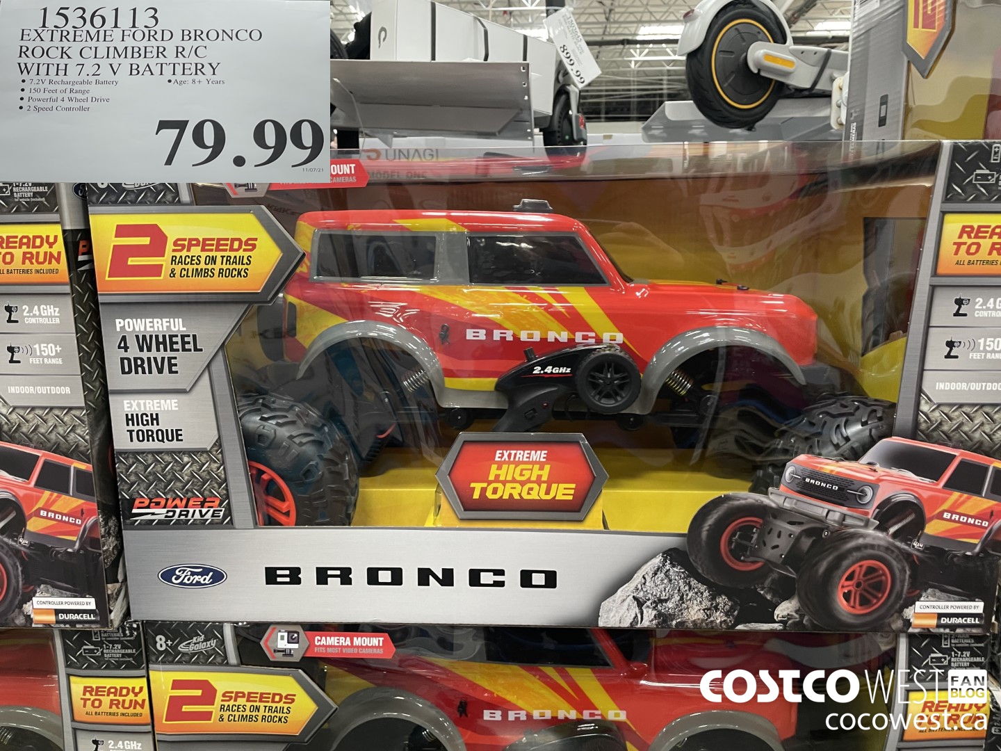 1536113 EXTREME FORD BRONCO ROCK CLIMBER R/C WITH 7.2 M BATTERY  $79.99