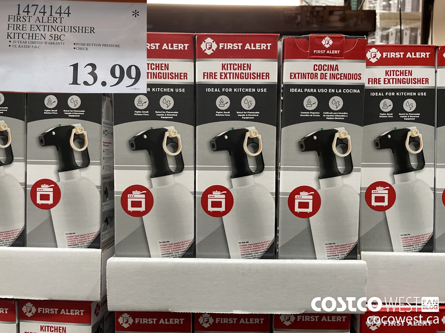 1474144 FIRST ALERT FIRE EXTINGUISHER KITCHEN 5BC  $13.99