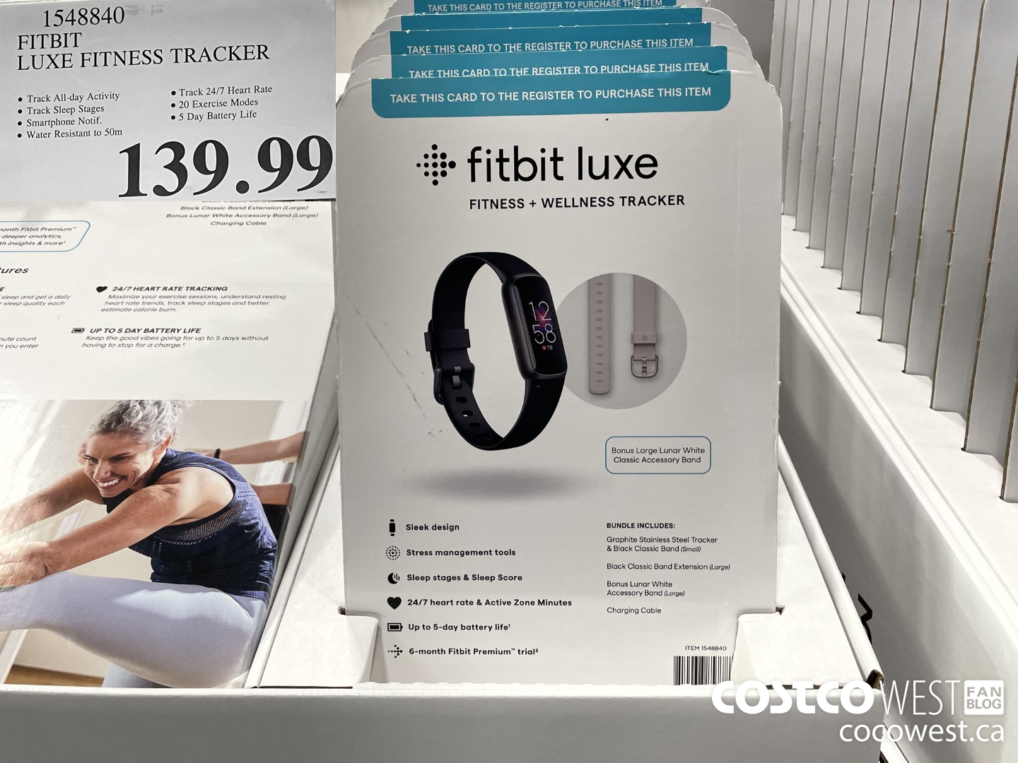 1548840 FITBIT LUXE FITNESS TRACKER  $139.99