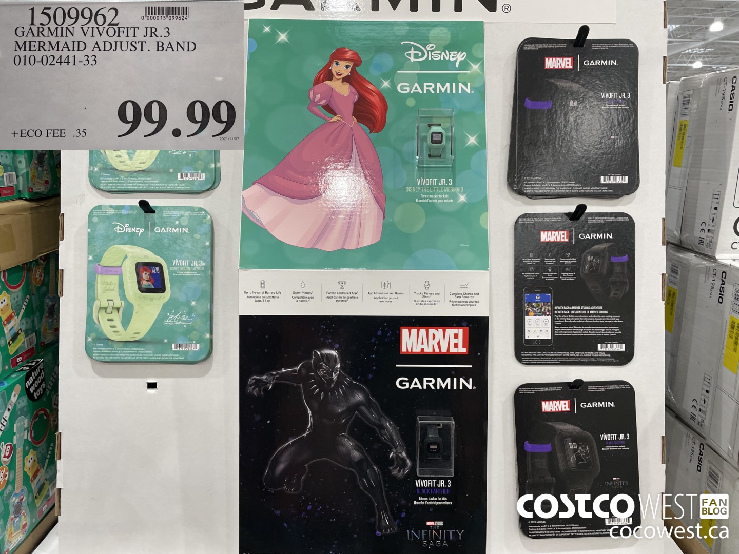 1509962 GARMIN VIVOFIT JR.3 MERMAID ADJUST. BAND 010-0244 1-33 $99.99