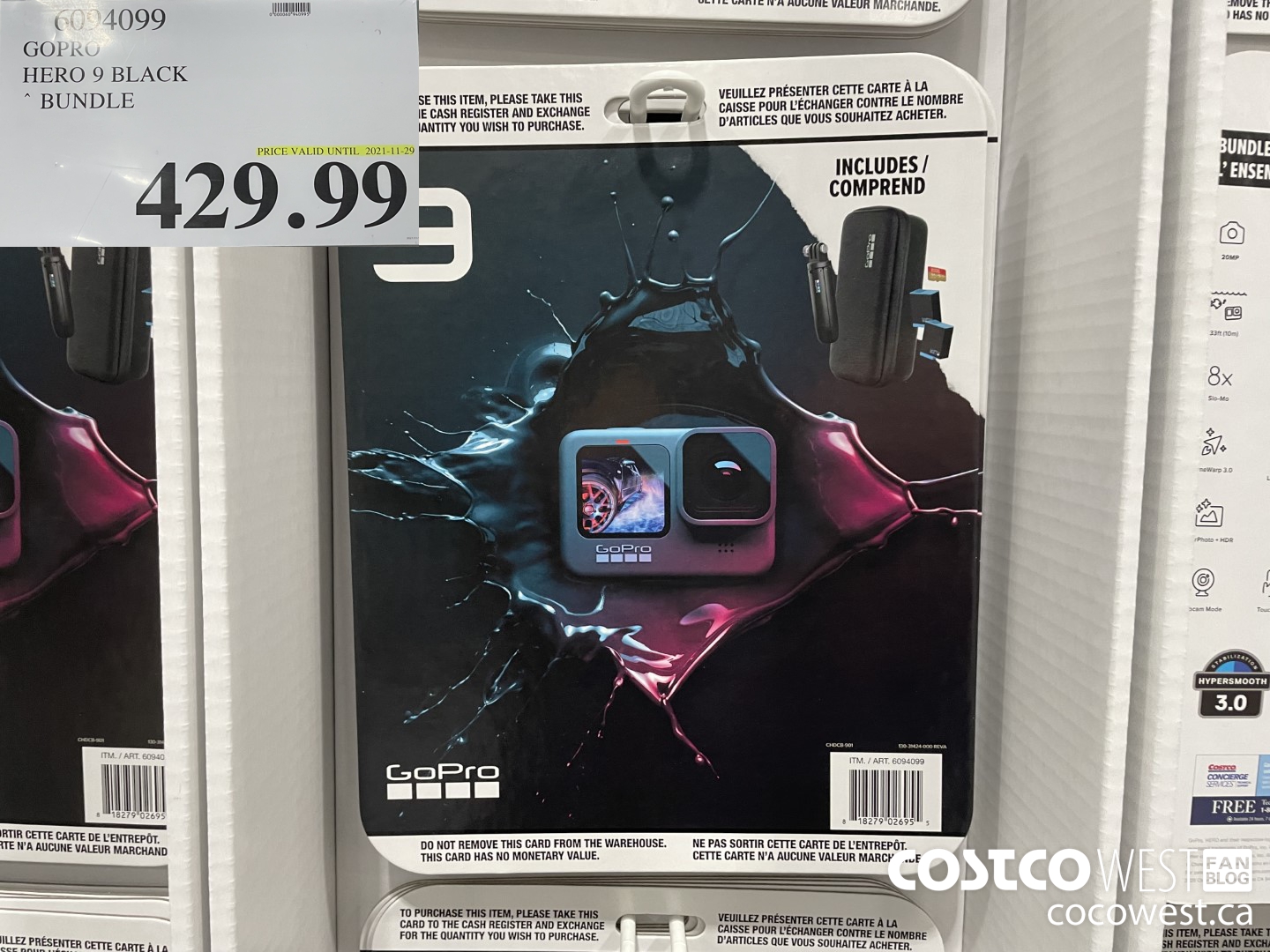 6094099 GOPKO HERO 9 BLACK BUNDLE  (EXPIRES ON 2021-11-29) $429.99