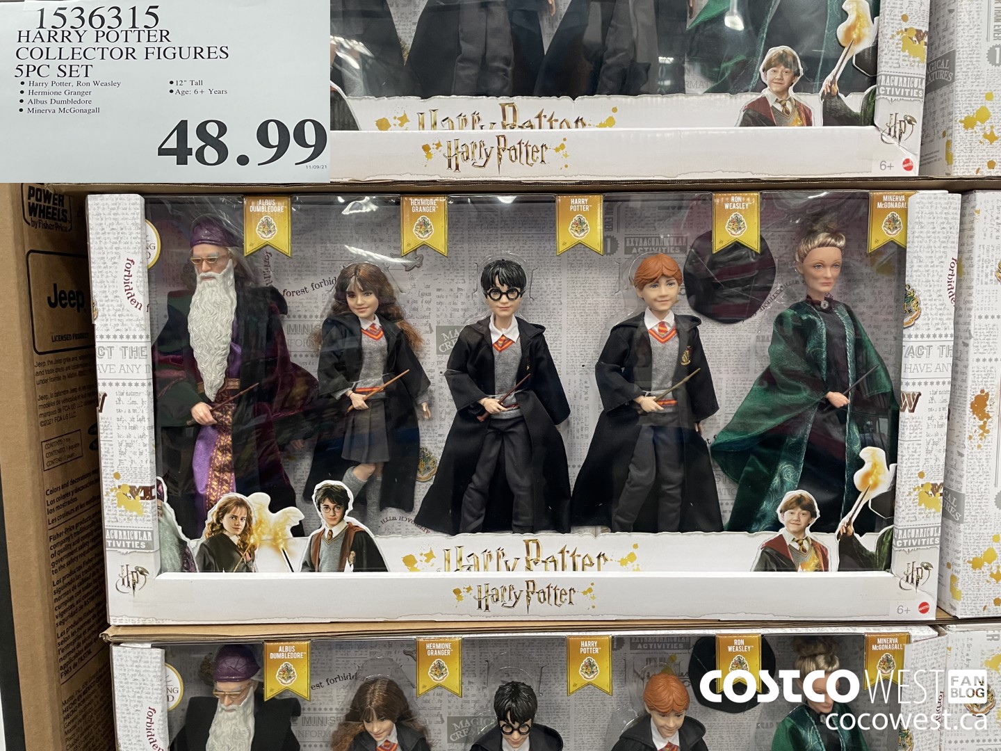 1536315 HARRY POTTER COLLECTOR FIGURES 5 PC SET  $48.99