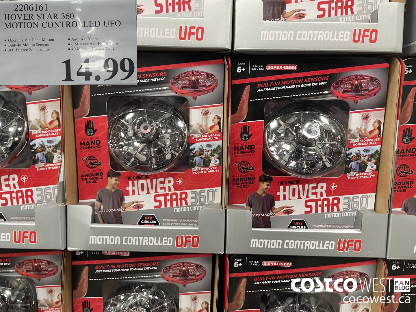 2206161 HOVER STAR 360 MOTION CONTROL LED UFO  $14.99