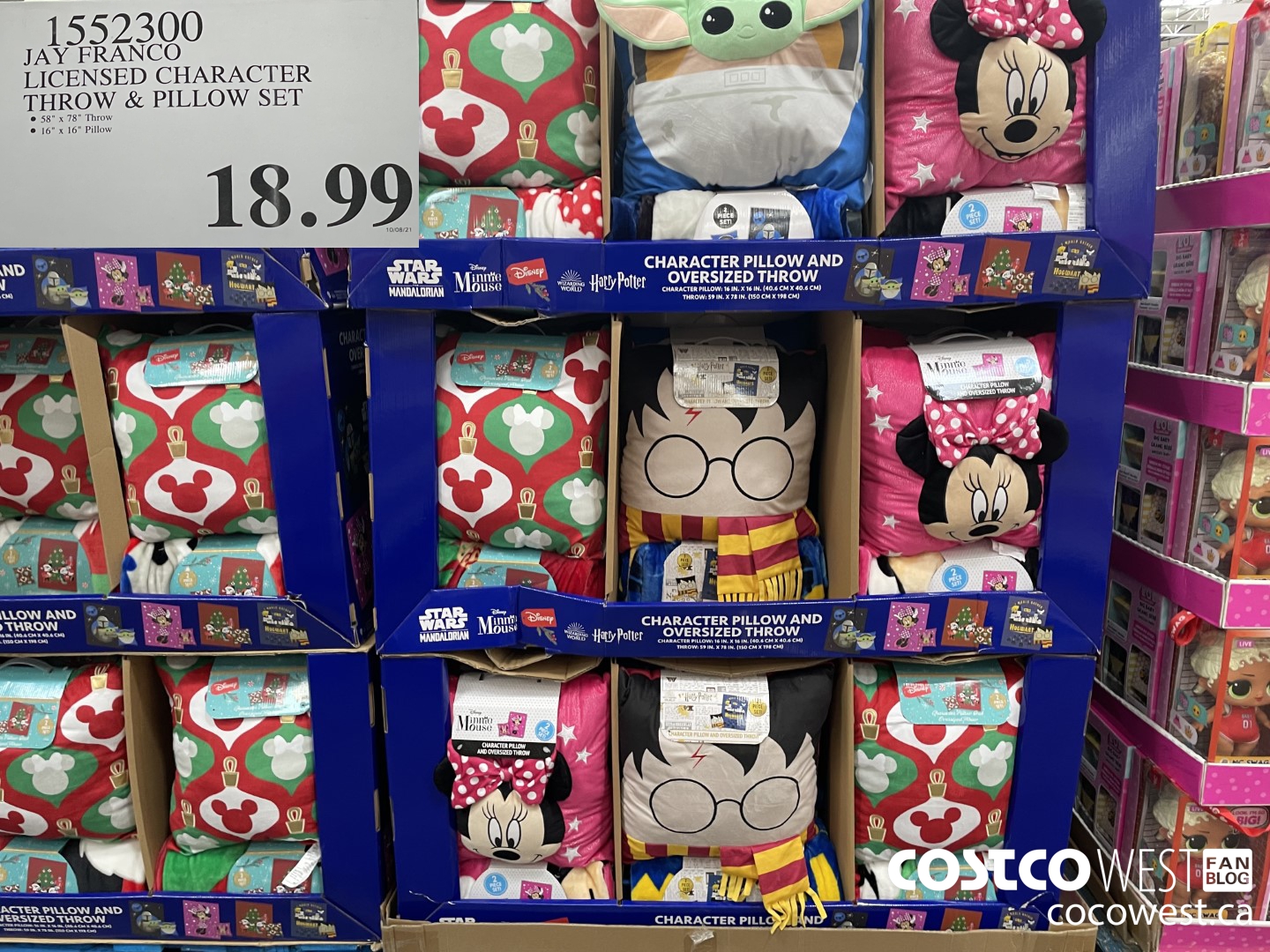 1552300 JAY FRANCO LICENSED CHARACTER THROW & PILLOW SET  $18.99