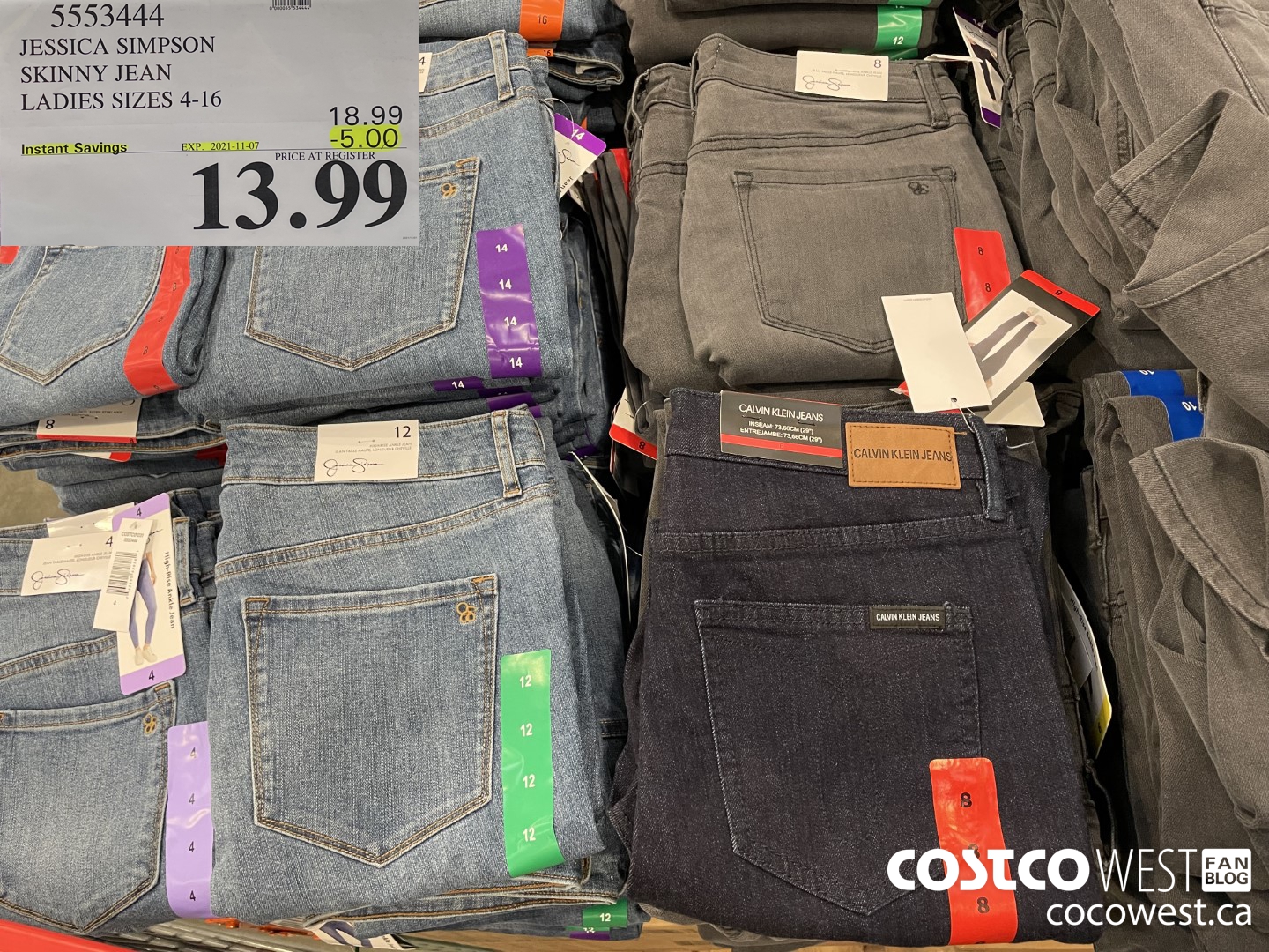 Calvin klein clearance skinny jeans costco