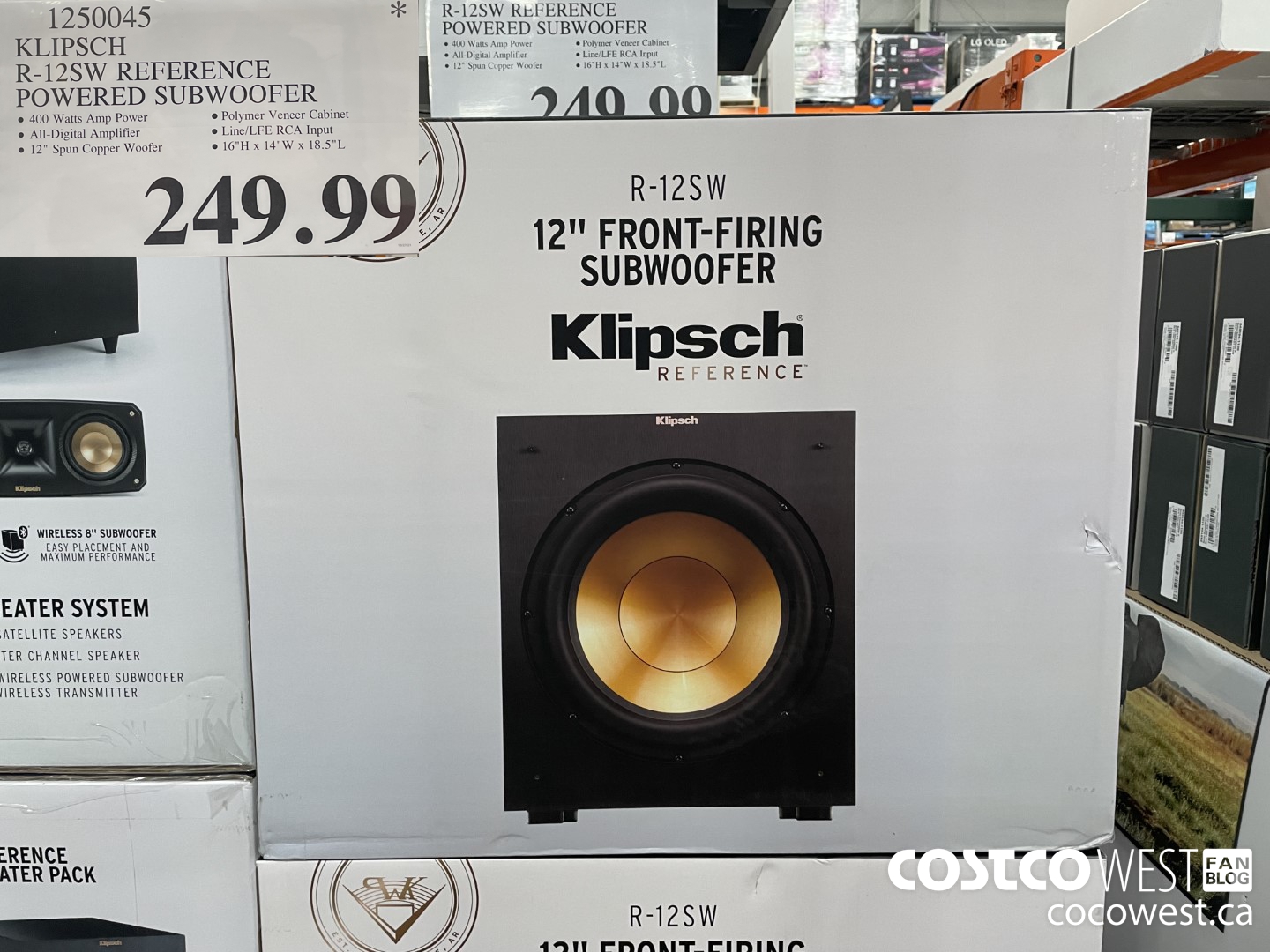 1250045 KLIPSCH R-12SW REFERENCE POWERED SUBWOOFER  $249.99