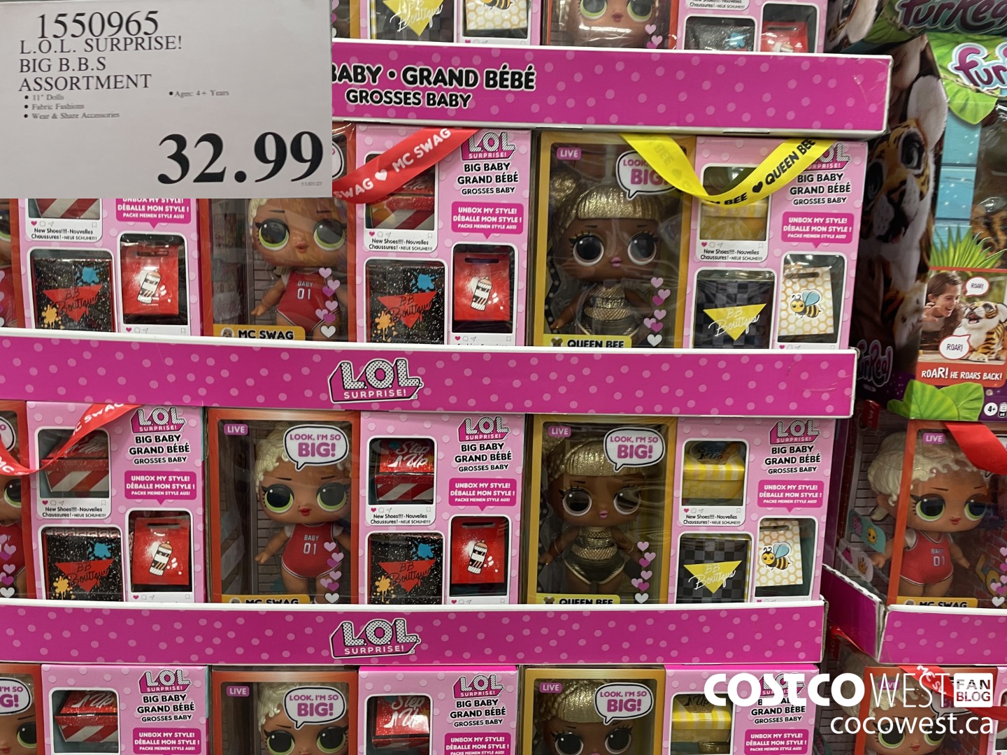 1550965 L.O.L. SURPRISE! BIG B.B.S ASSORTMENT  $32.99