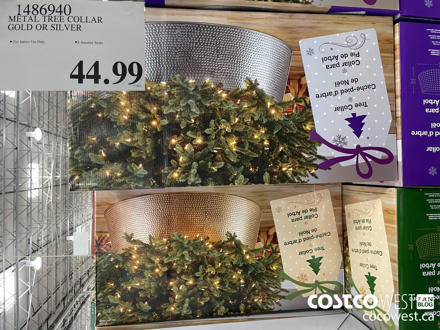 1486940 METAL TREE COLLAR GOLD OR SILVER  $44.99
