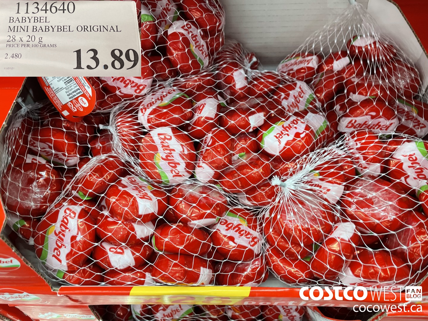 1134640 MINI BABYBEL ORIGINAL 28 x 20 g $13.89