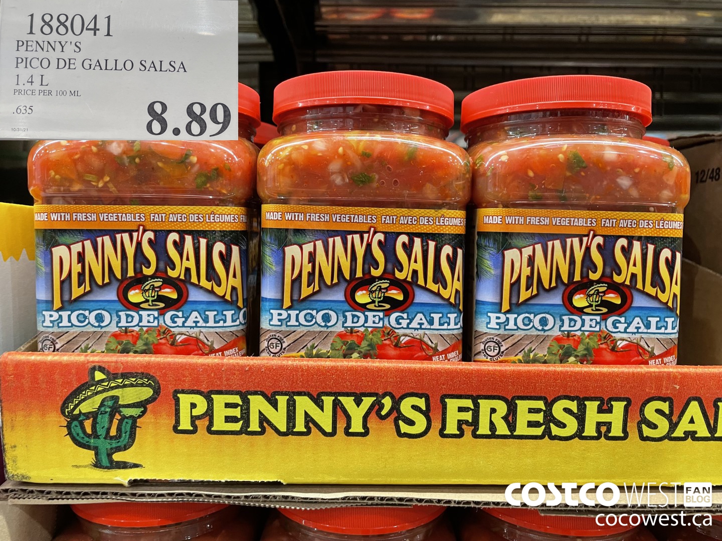 188041 PENNY'S PICO DE GALLO SALSA 1.4 L $8.89