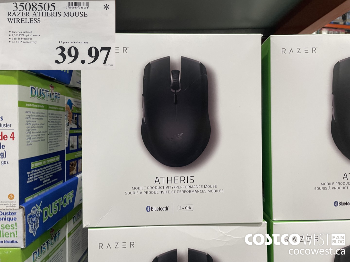 3508505 RAZER ATHERIS MOUSE WIRELESS  $39.97