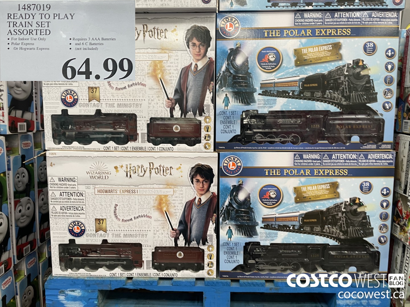 1487019 READY TO PLAY TRAIN SET ASSORTED  $64.99