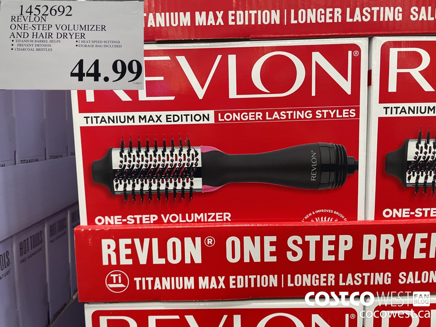 1452692 REVLON ONE-STEP VOLUMIZER AND HAIR DRYER  $44.99