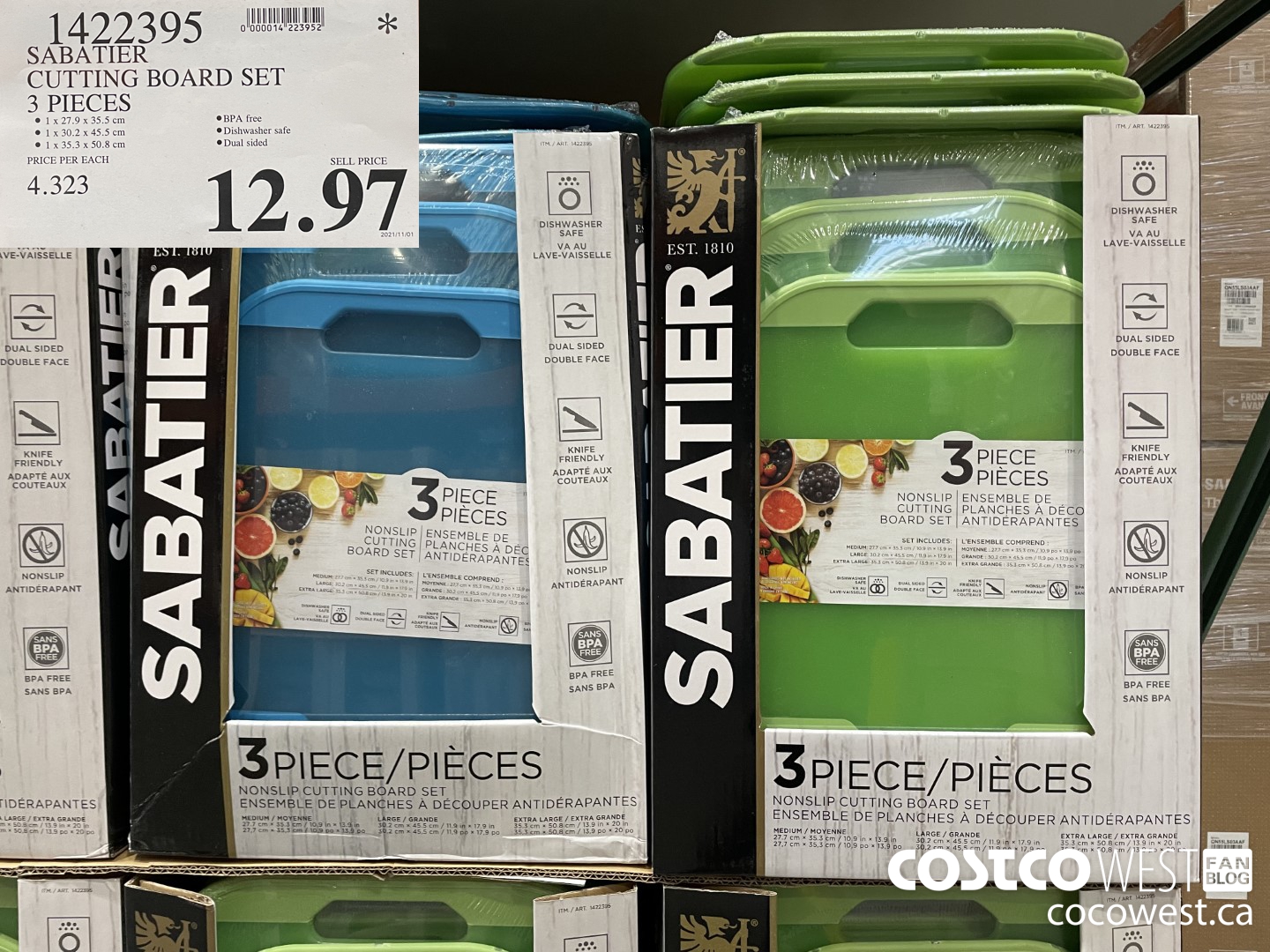 Sabatier, Set de Tablas para Cortar, Verde | Costco México