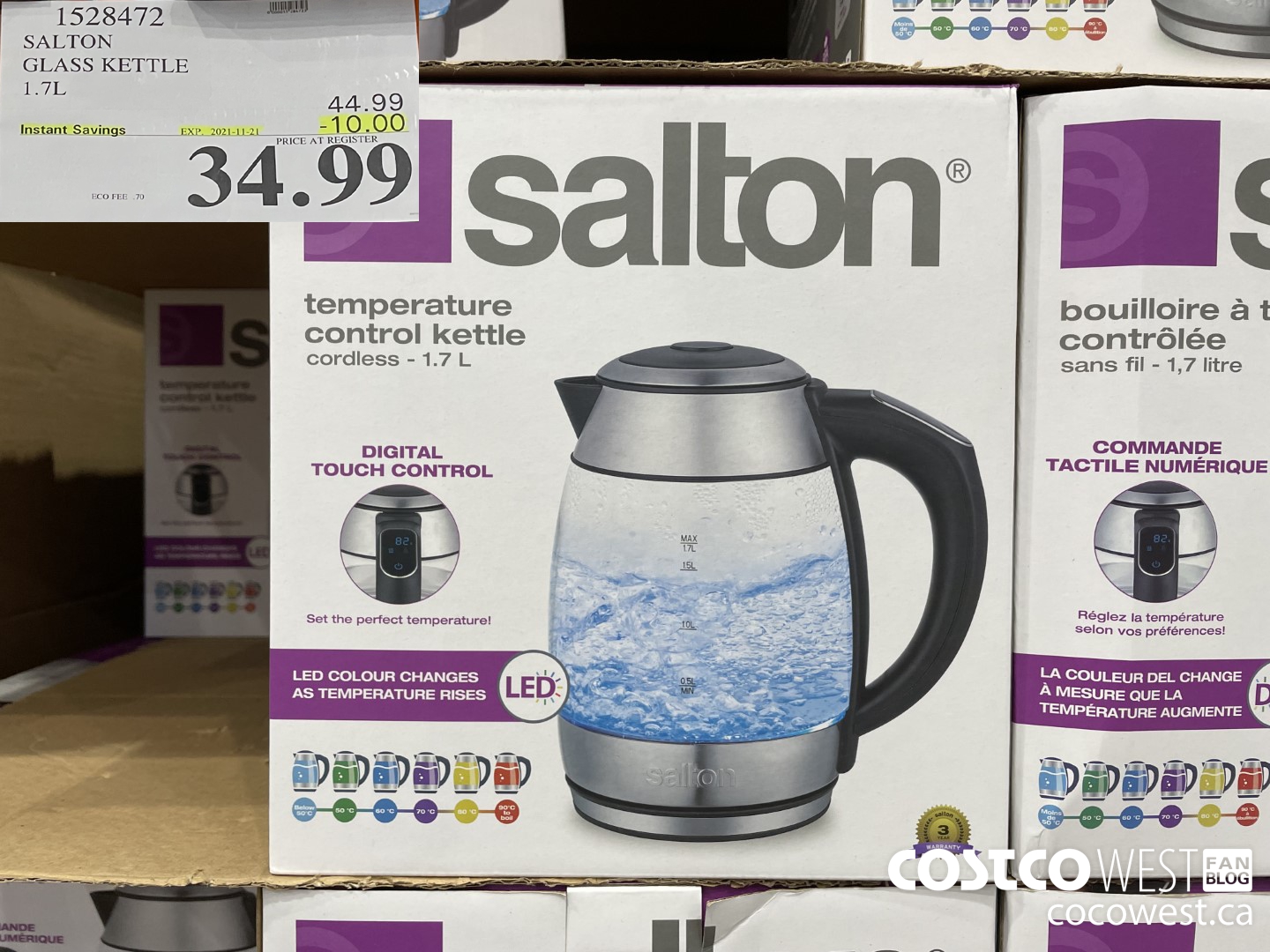 Salton electric sale kettle costco