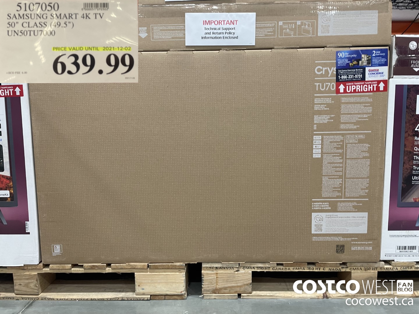 5107050 SAMSUNG SMART 4K TV 50