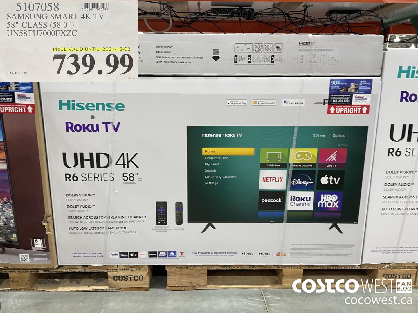 5107058 SAMSUNG SMART 4K TV 58