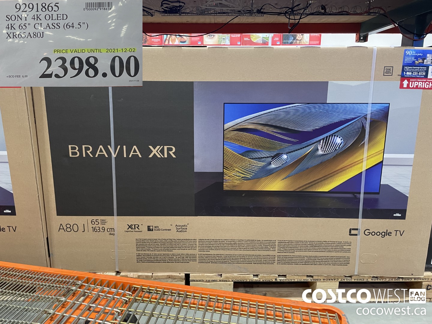 9291865 SONY 4K OLED 4K 65