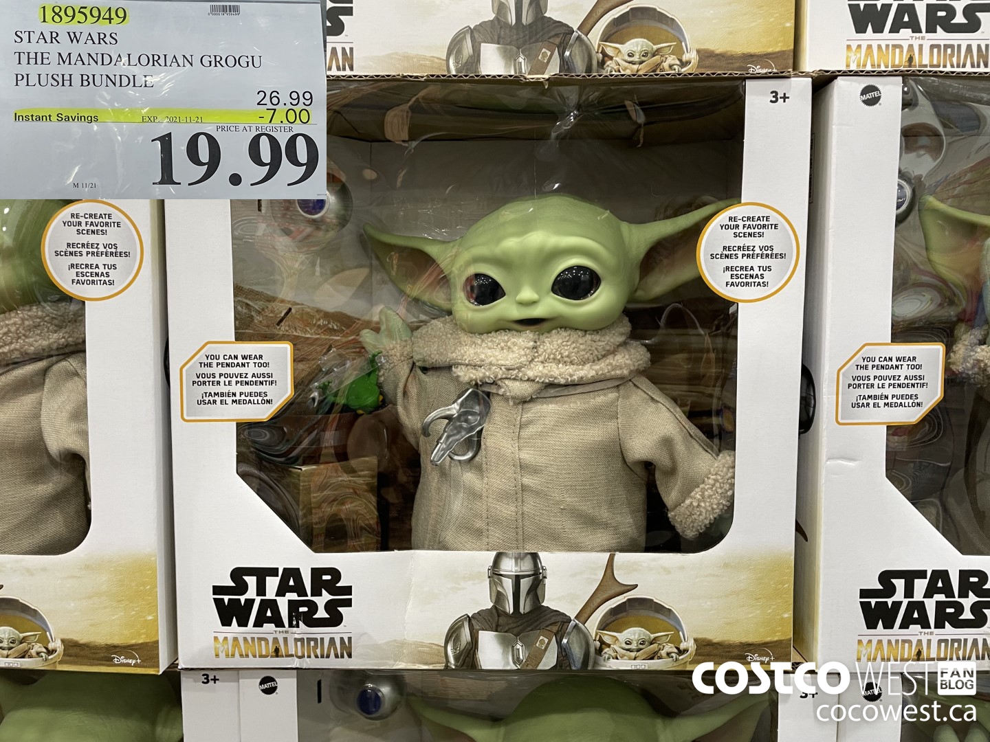 1895949 STAR WARS THE MANDALORIAN GROGU PLUSH BUNDLE  ($7.00 INSTANT SAVINGS EXPIRES ON 2021-11-21) $19.99