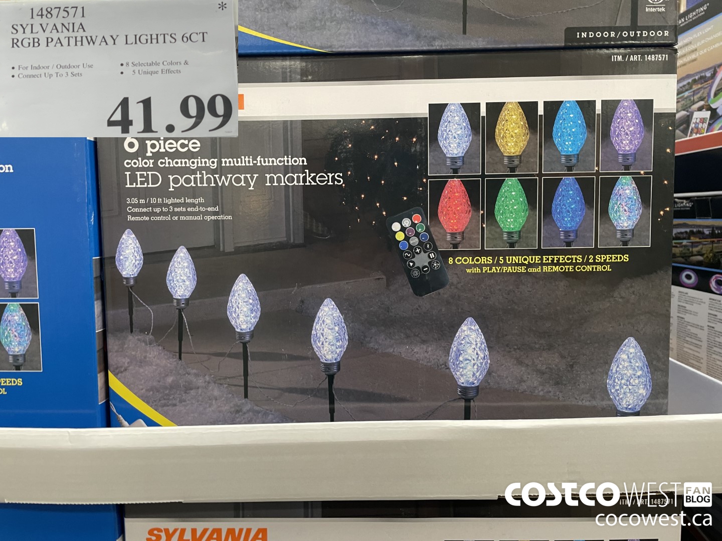 1487571 SYLVANIA RGB PATHWAY LIGHTS 6CT  $41.99