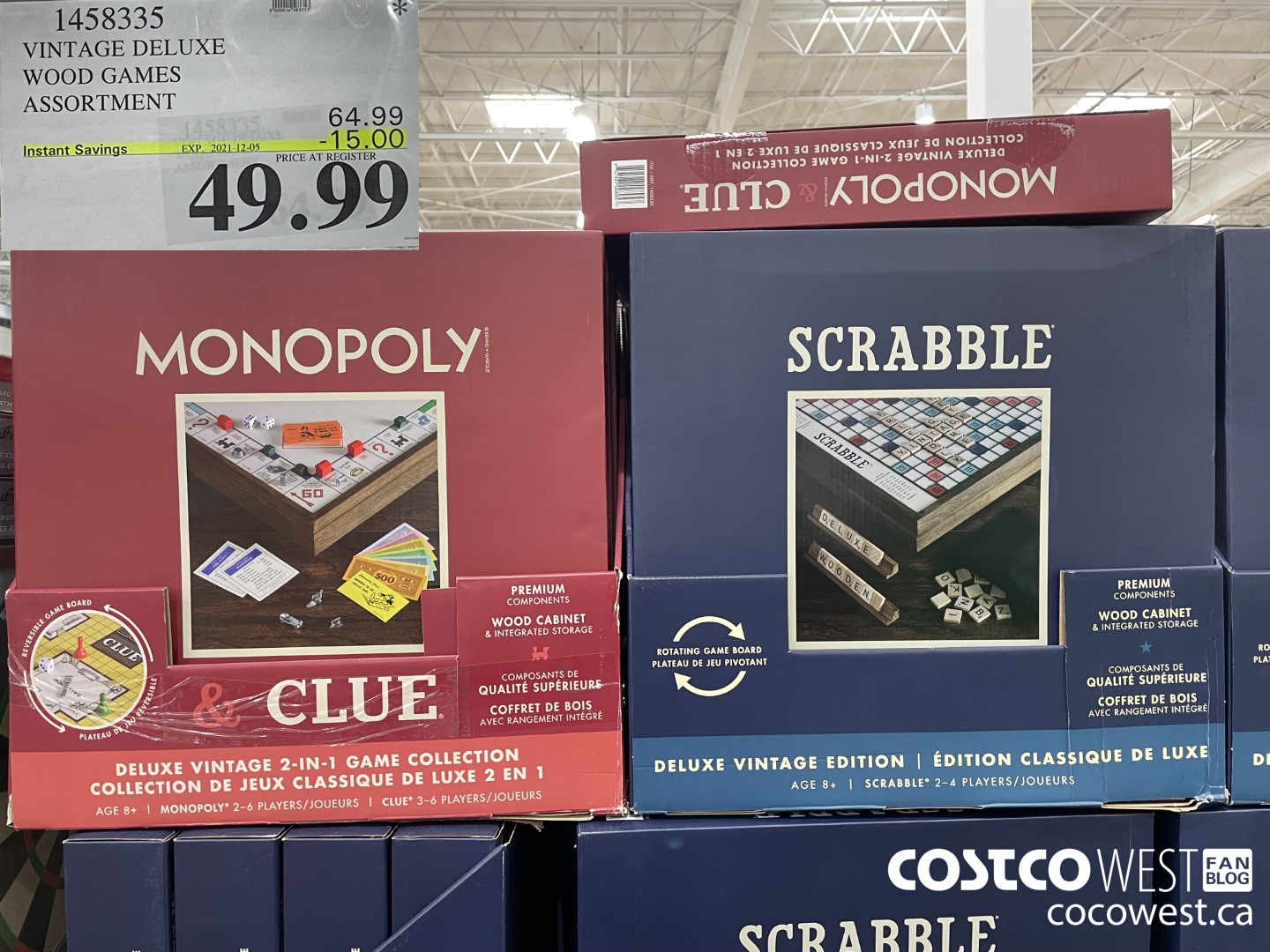 1458335 VINTAGE DELUXE WOOD GAMES ASSORTMENT ($15.00 INSTANT SAVINGS EXPIRES ON 2021-12-05) $49.99