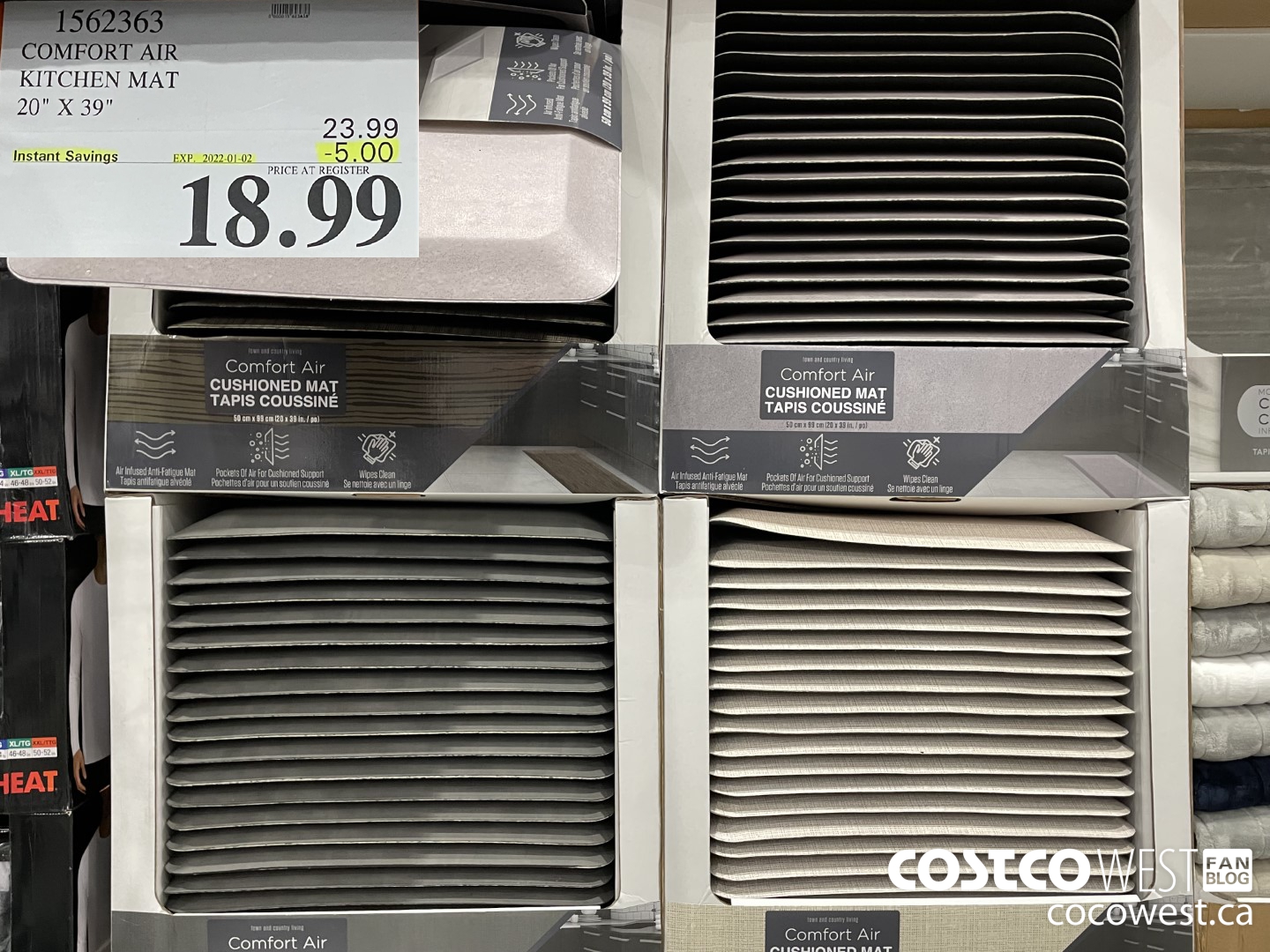 Costco Flyer Costco Sale Items For Dec 6 12 2021 For BC AB SK MB   COMFORT AIR KITCHEN MAT 20 X 39  20211206 77410 